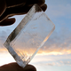 Calcita cristalina, Silfurberg, o Espato de Islandia, el material del que se cree que estaban hechas las piedras solares.